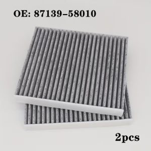 (2pcs) Activated Carbon cabin air Filter for Corolla, HILUX, RAV 4V, ES, RX, UX, Replacement