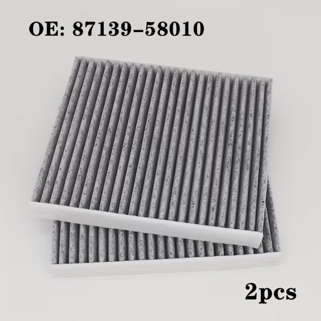 (2pcs) Activated Carbon cabin air Filter for Corolla, HILUX, RAV 4V, ES, RX, UX, Replacement